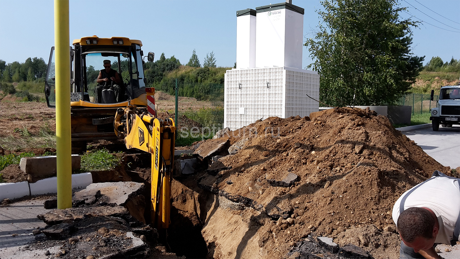 Установка септика Топаэро 6 Long УС, принудительный