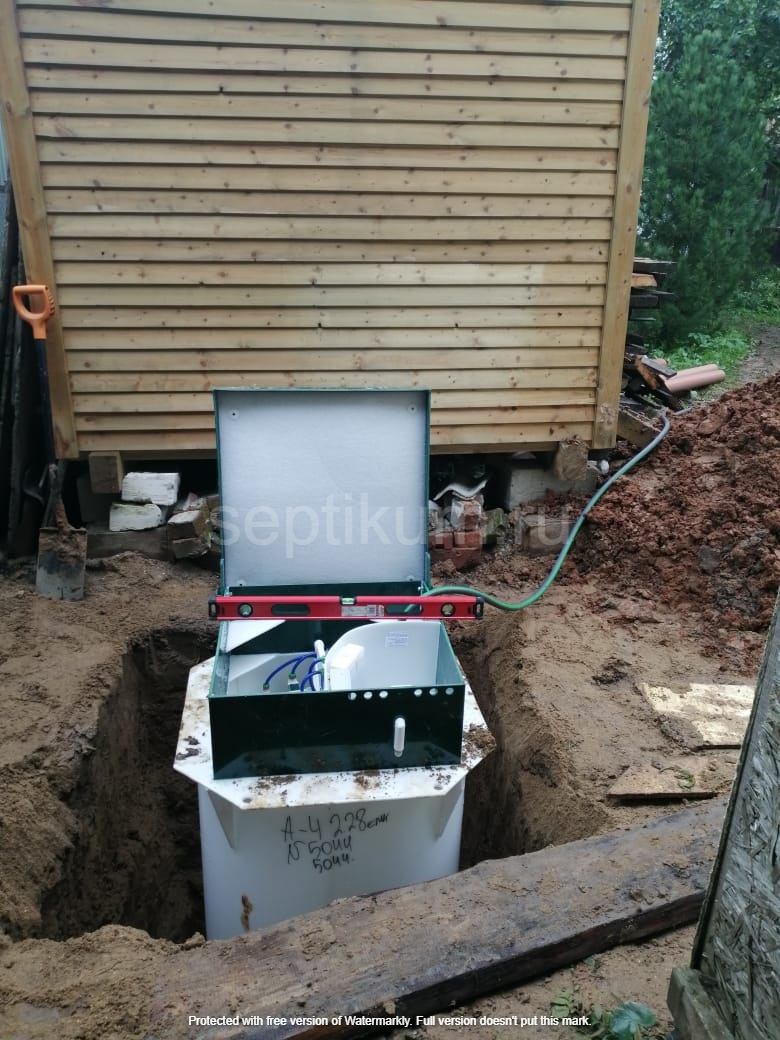 Установка септика Аквалос 4, принудительный